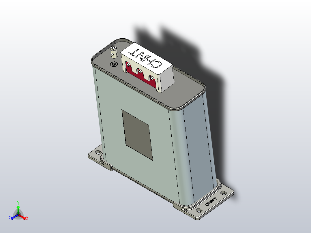 BKMJ0.23-10-3自愈式低电压并联电容器三维模型202202主视图