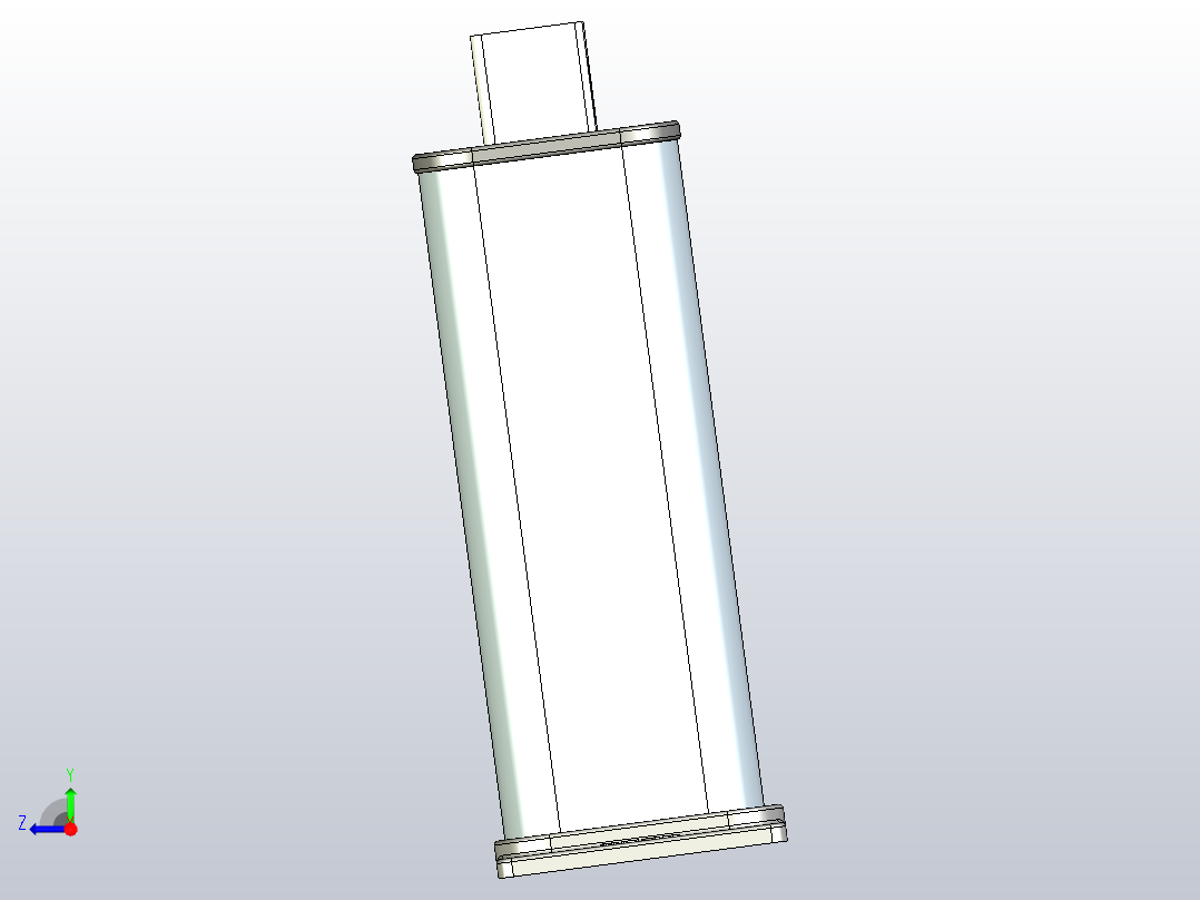 BKMJ0.23-10-3自愈式低电压并联电容器三维模型202202右视图