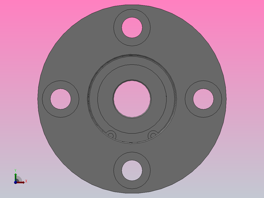 带挡圈双轴承L尺寸指定型轴承座组件_BRDLDF-69-8-2Z-30-A前视图