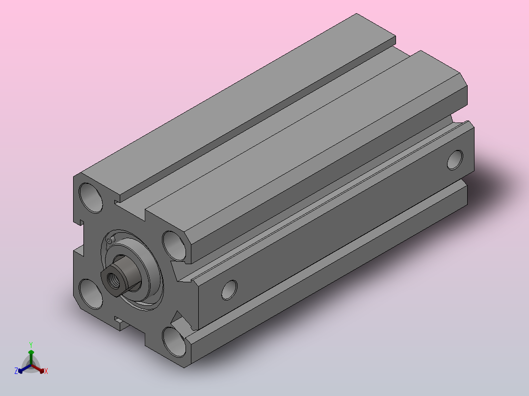 SDA超薄气缸系列SDA 20×60主视图