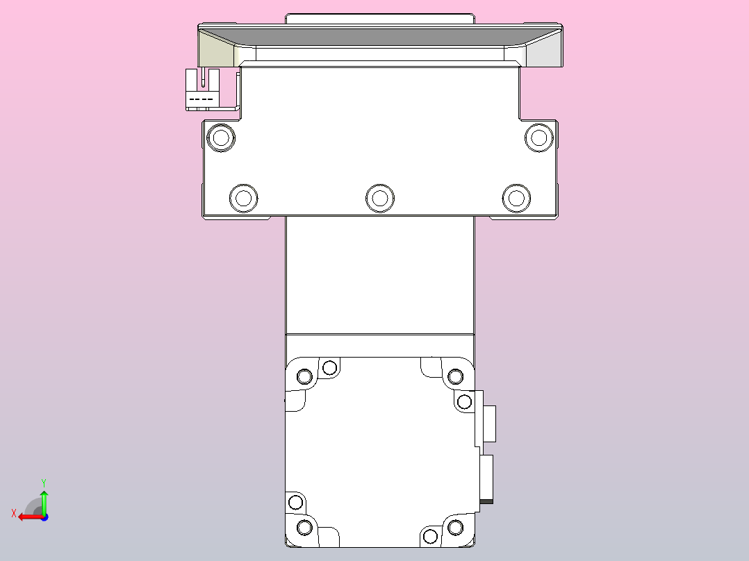滚珠丝杠直线轴内置导轨TPA-GCR-150-2010C-L200-MP-M75-N3后视图