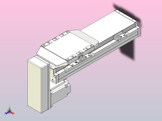 滚珠丝杠直线轴内置导轨TPA-GCR-150-2010C-L200-MP-M75-N3正等轴测缩略图