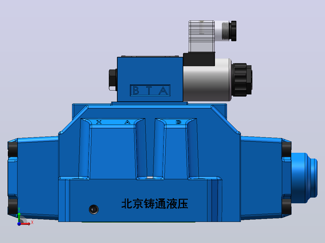 H-3WEH25 电液换向阀前视图