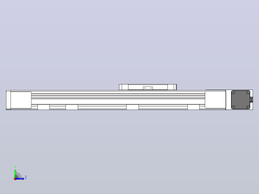 DMEB65-LBCR欧规同步带模组直线模组（电机左后折）[DMEB65-L15S350-DT400-C2U-LBCR]左视缩略图