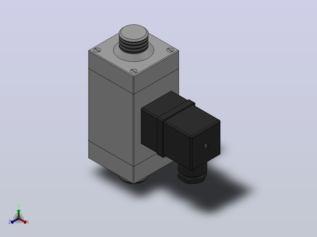 YWK-7DD差压控制器[YWK-7DD差压控制器]正等轴测图