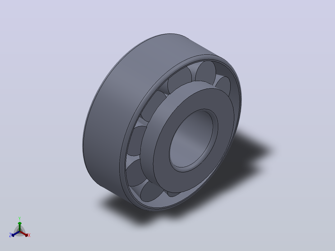 多套GBT297圆锥滚子轴承3D模型Solidworks设计主视图