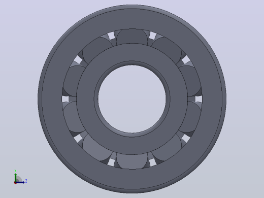多套GBT297圆锥滚子轴承3D模型Solidworks设计左视缩略图