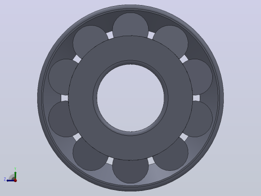 多套GBT297圆锥滚子轴承3D模型Solidworks设计右视缩略图
