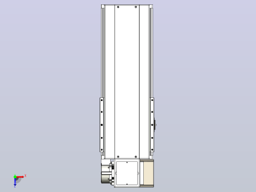 皮带直线轴半封闭可选导轨TPA-HNB-220D-176-L250-RP-Y-P1K-N3俯视缩略图