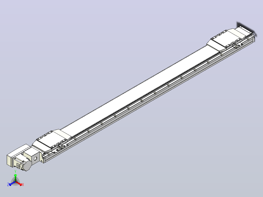 皮带直线轴双滑块型TPA-GCBS-120-P70-L550-QL-M20-N3主视图
