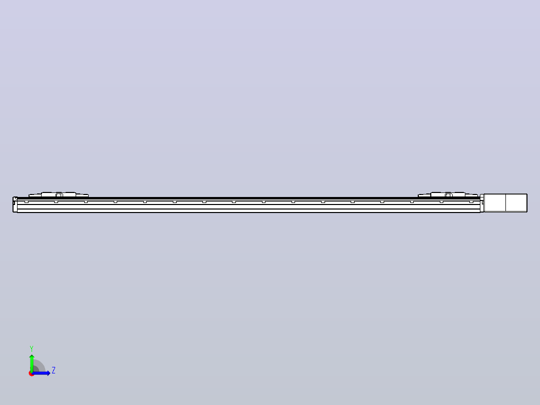 皮带直线轴双滑块型TPA-GCBS-120-P70-L550-QL-M20-N3左视图