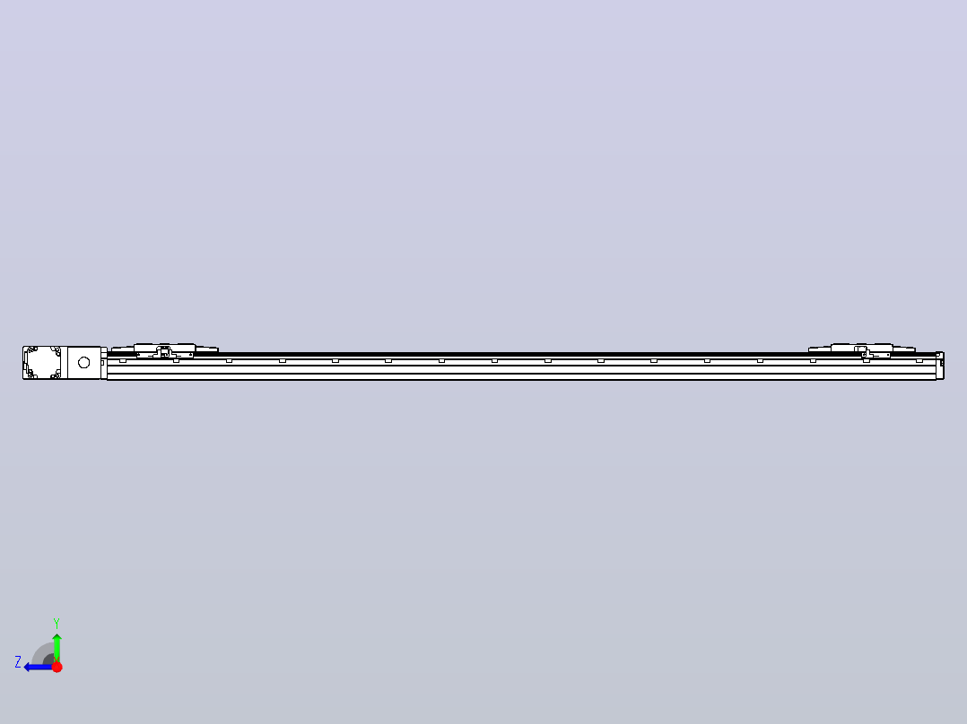 皮带直线轴双滑块型TPA-GCBS-120-P70-L550-QL-M20-N3右视图