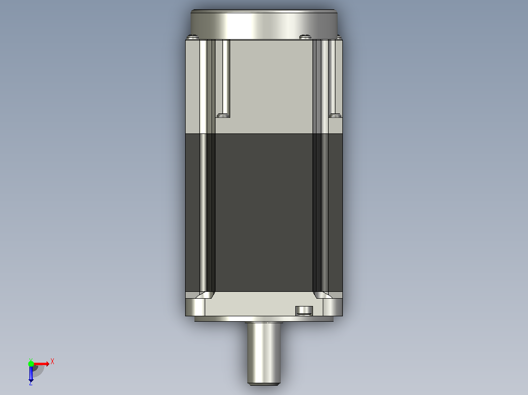 DC触摸电机带制动器HK KT203WB三菱电机俯视图