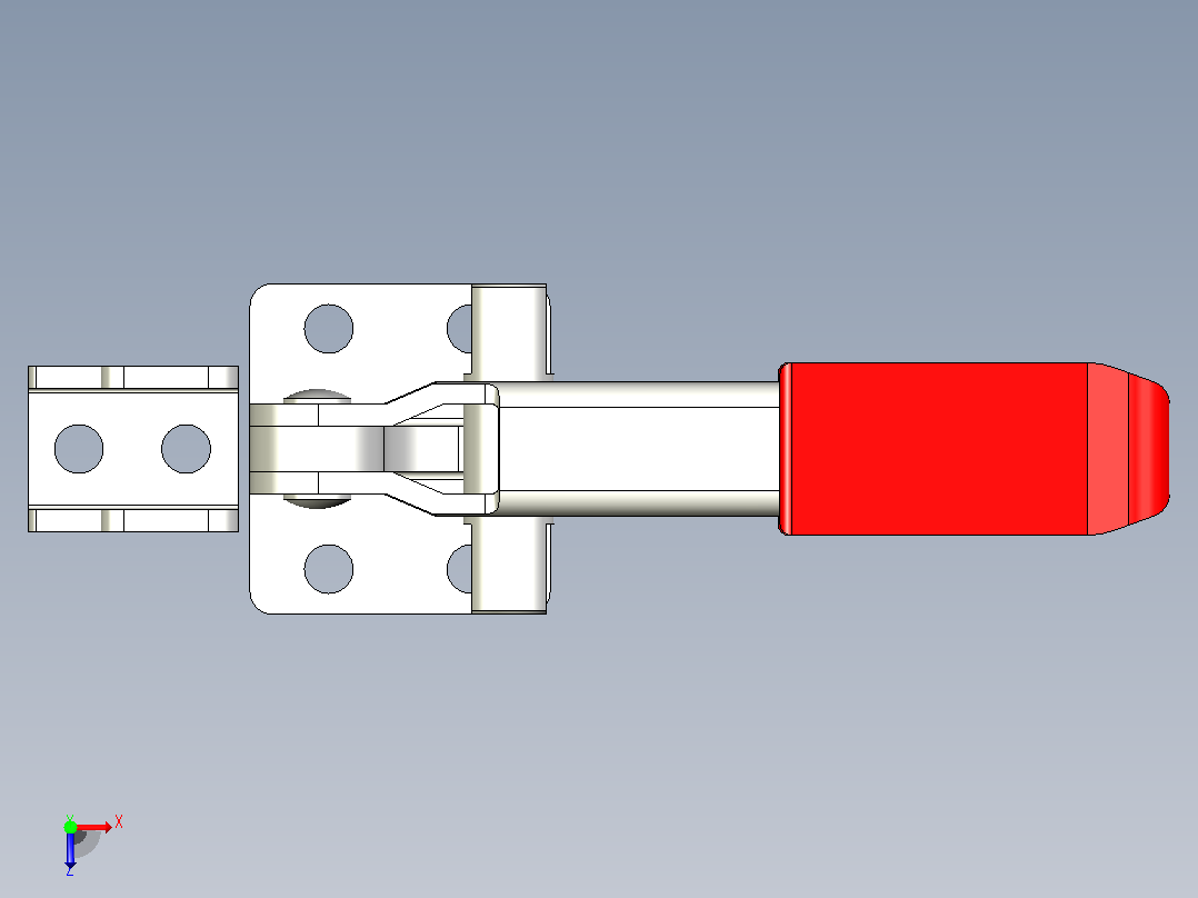 GN 851-320-T-锁扣夹具肘夹气动夹夹具俯视图