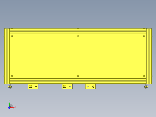 铝框保护罩分割前视缩略图
