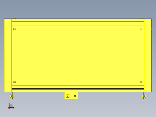 铝框保护罩分割左视缩略图