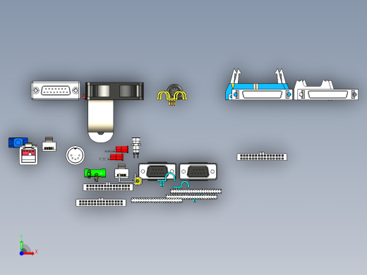连接器 - 电气元件前视缩略图