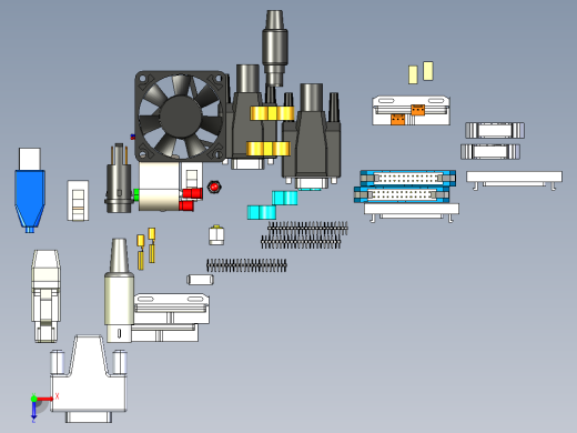 连接器 - 电气元件俯视缩略图