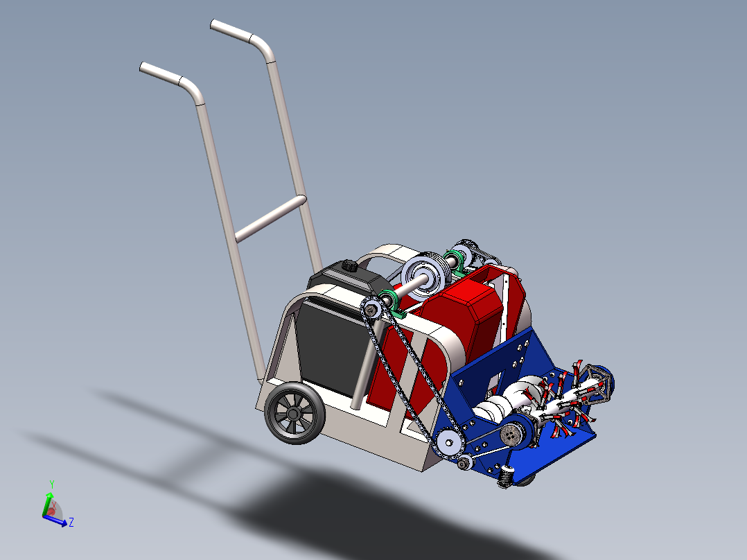 牧草收割机模型