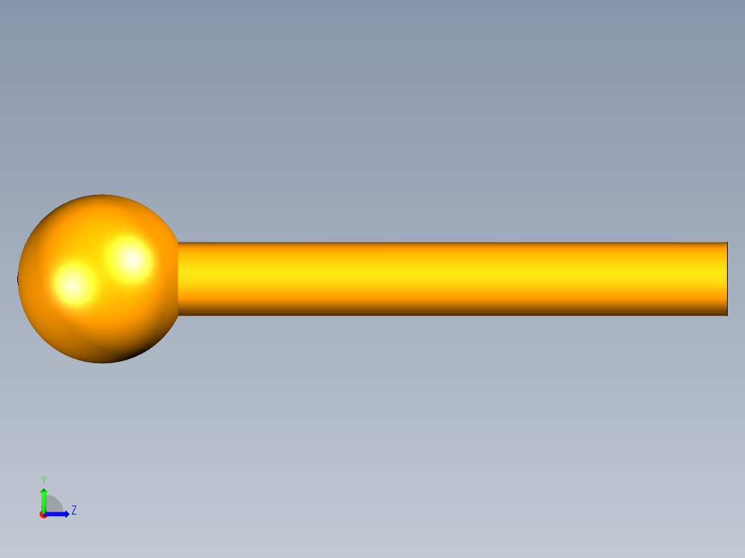紧定手柄 左视图