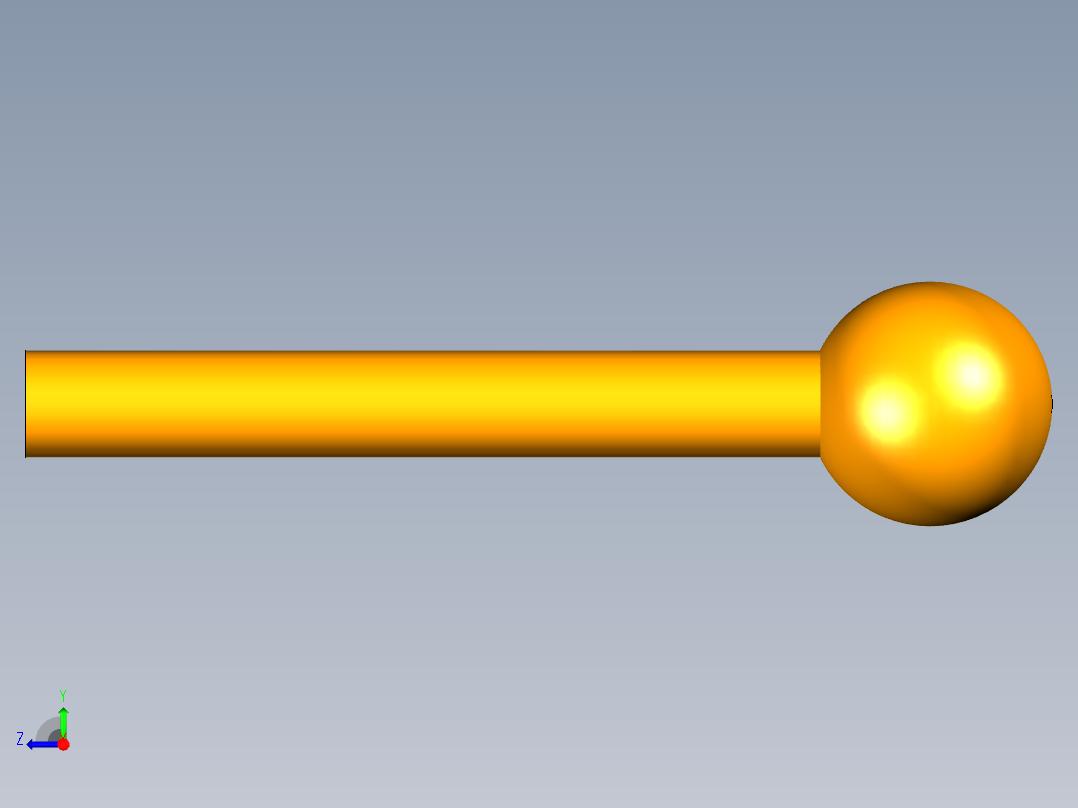 紧定手柄 右视图