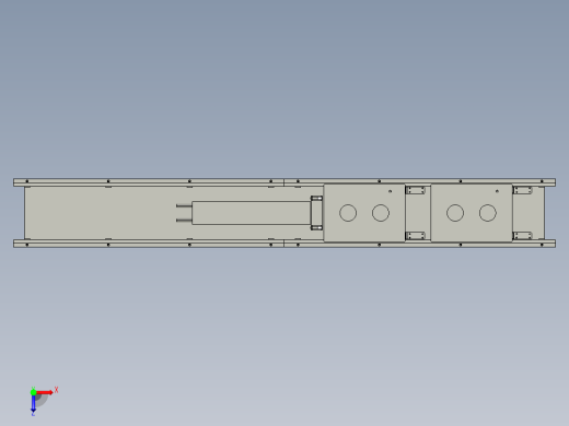 使用止回组件的推杆3D模型俯视缩略图