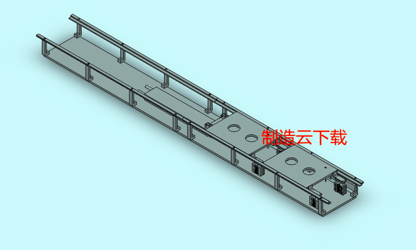 使用止回组件的推杆3D模型