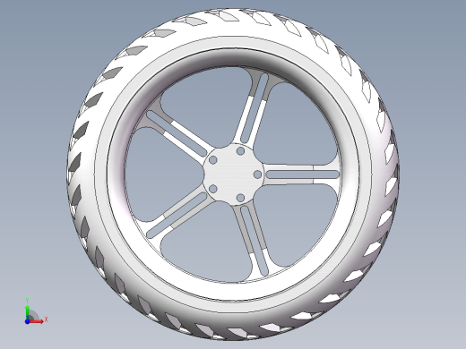 汽车轮毂前视缩略图