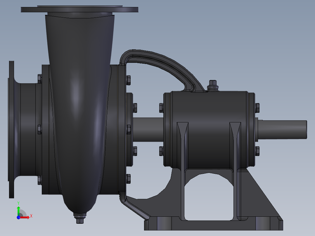 多级离心泵前视图