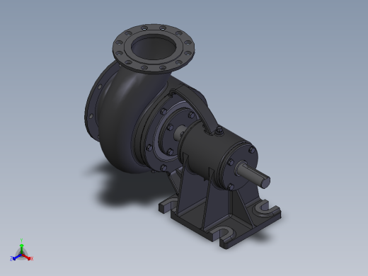 多级离心泵正等轴测缩略图