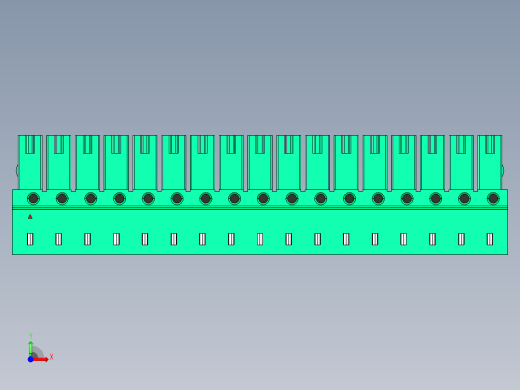 DEGSON 15EDG 系列 3.5mm 插拔式接线端子 FullPack-15EDGA-3.5-17P-14-00AH前视缩略图