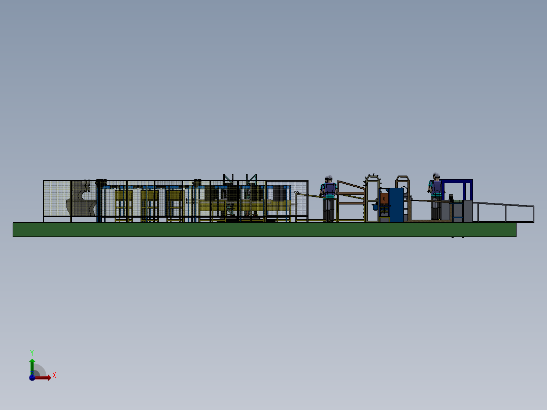 自动捆扎装袋线---sw前视图