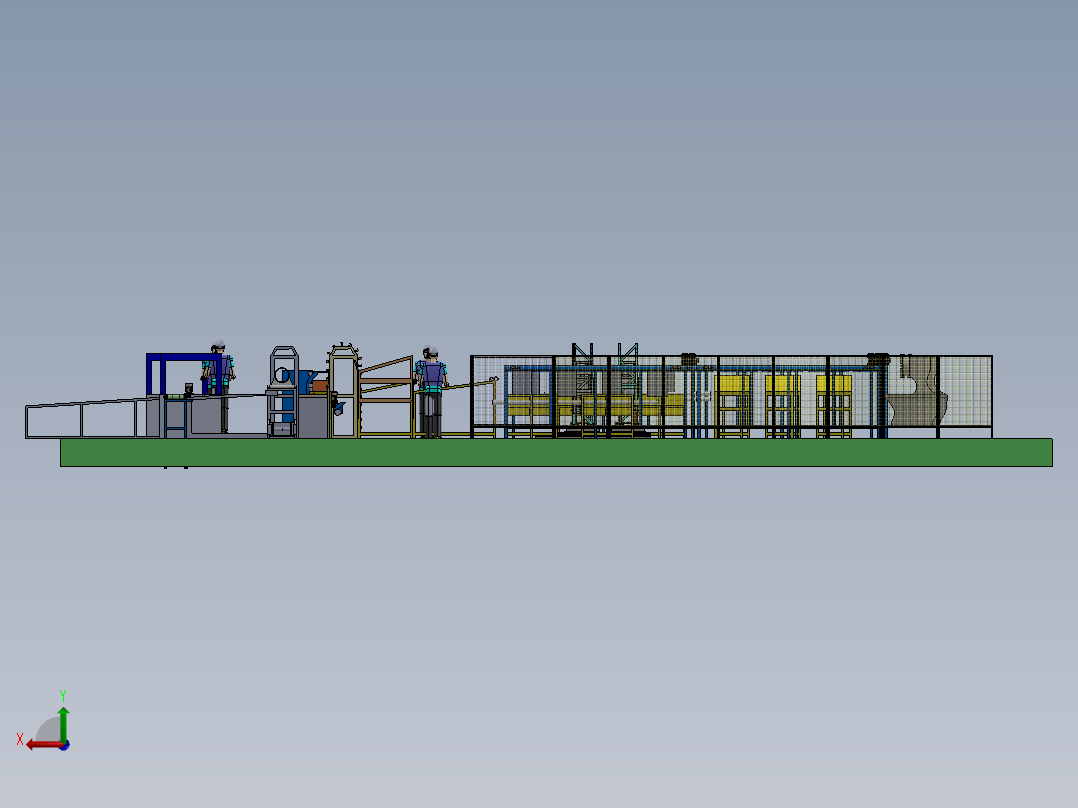 自动捆扎装袋线---sw后视图