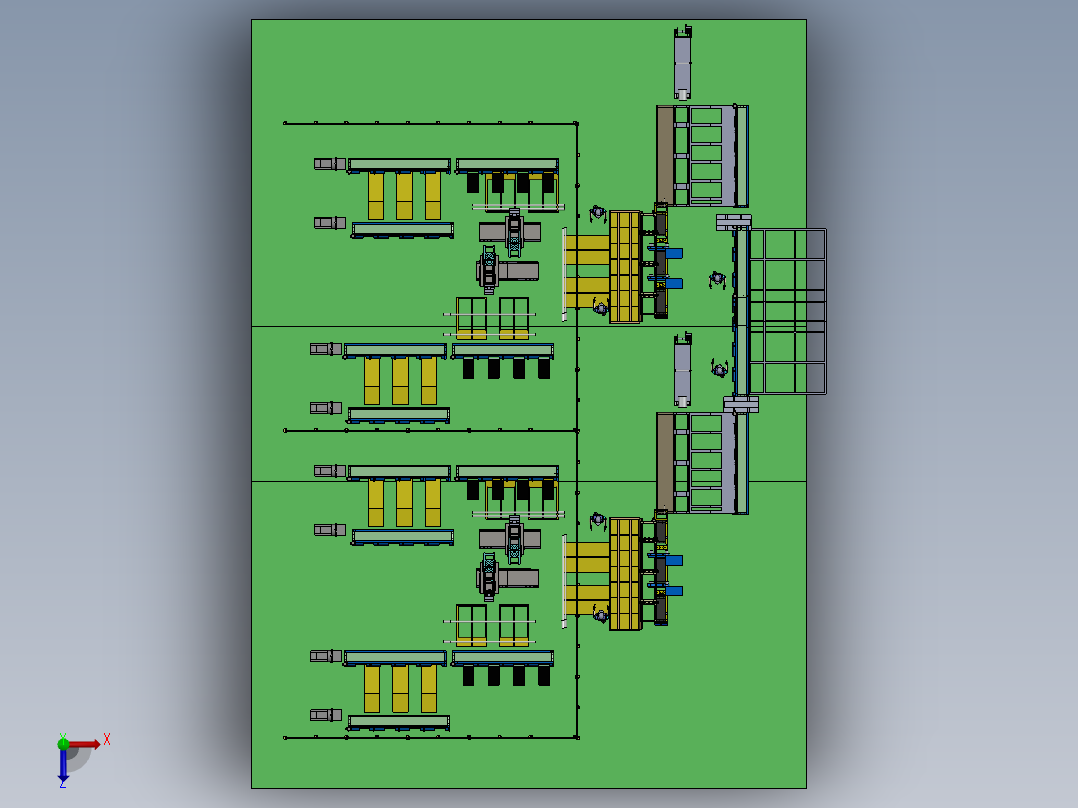 自动捆扎装袋线---sw俯视图