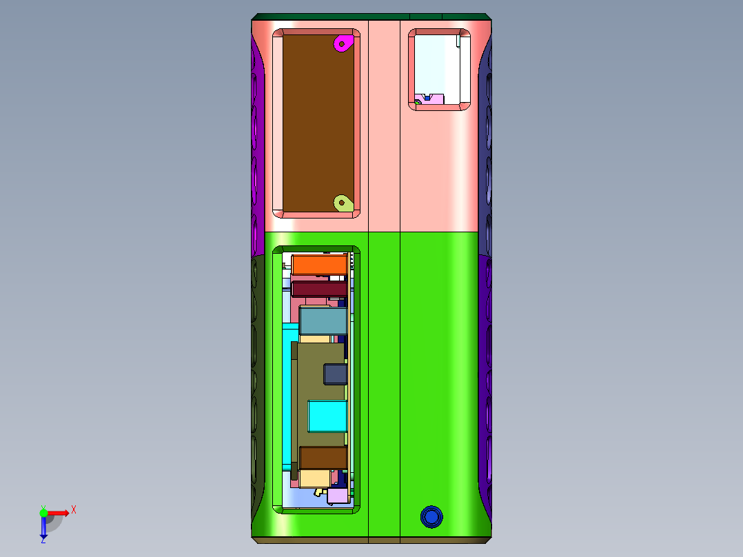 电竞小型游戏台式电脑主机全套俯视图