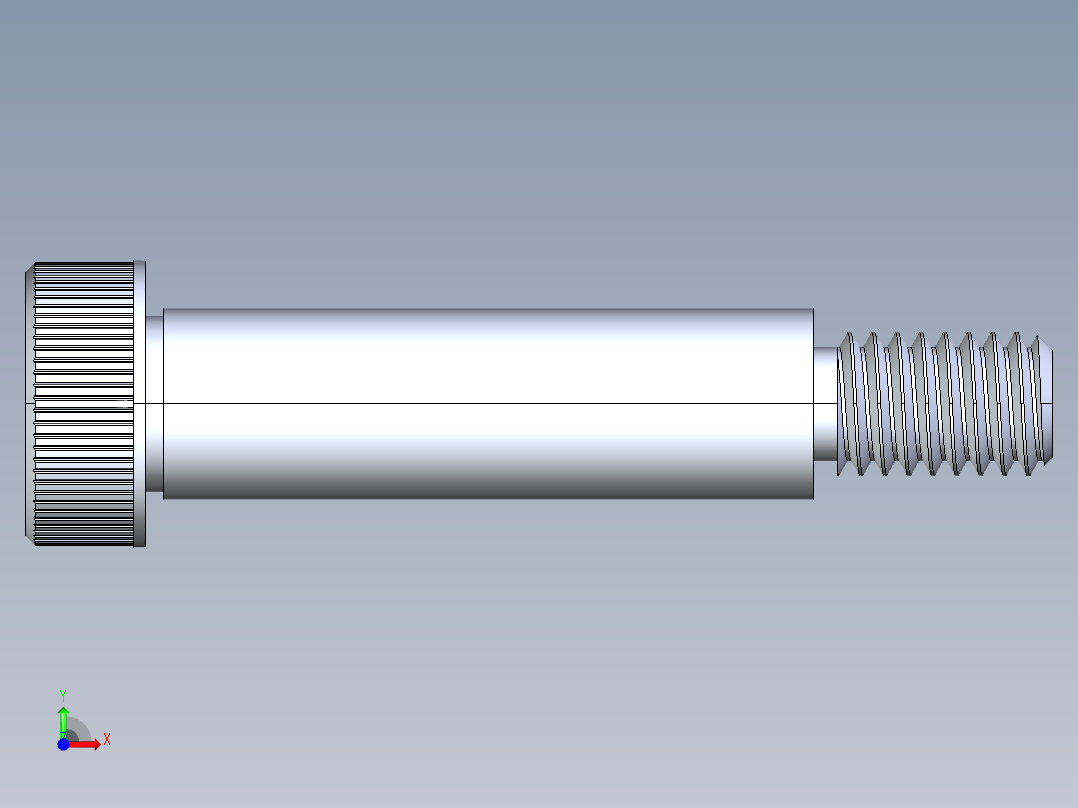 内六角螺螺栓-SB 0.375-16 x 1.75前视图