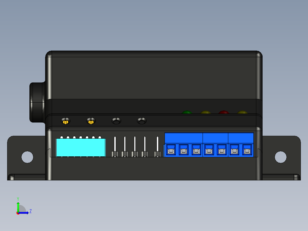 通用数学模块左视图