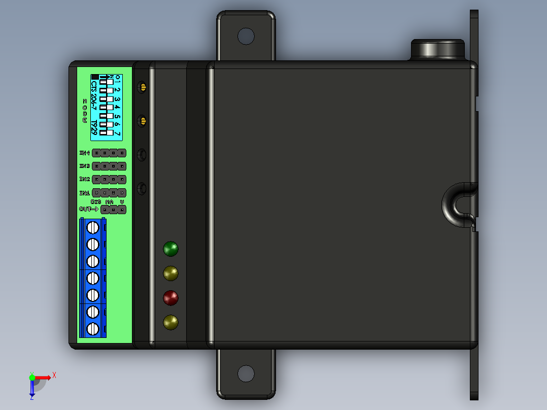通用数学模块俯视图