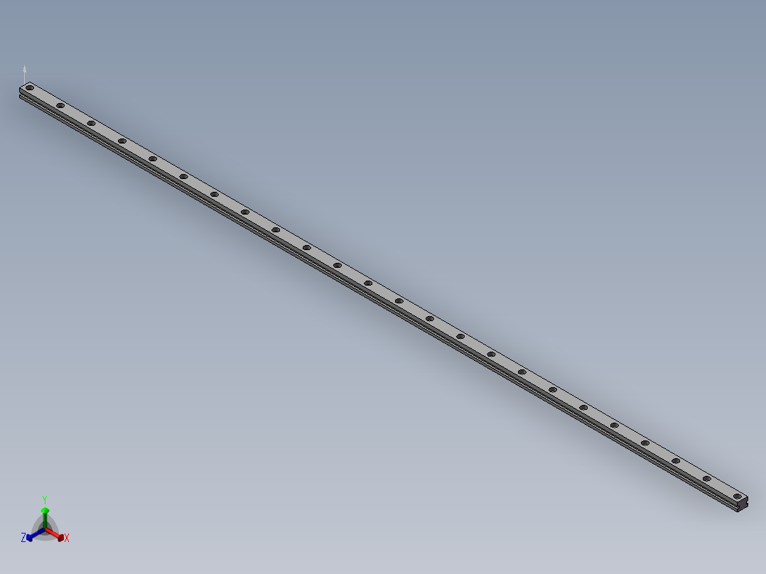 滑轨正等轴测图