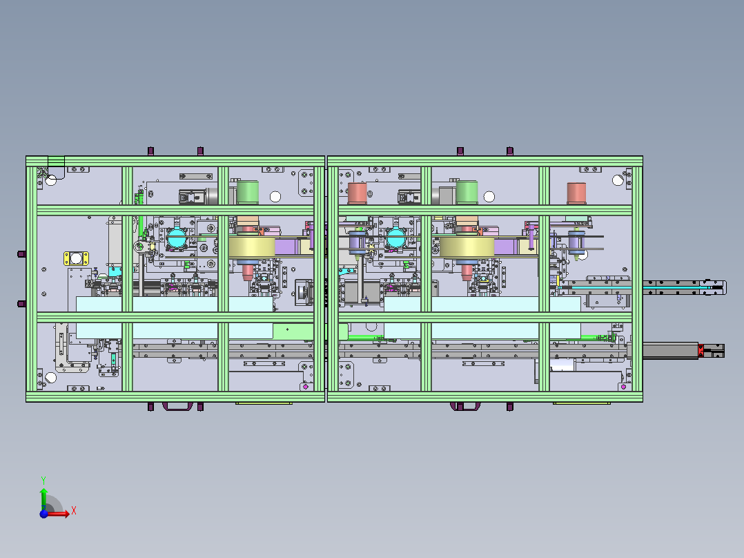 汽车链接器折弯裁切前视图