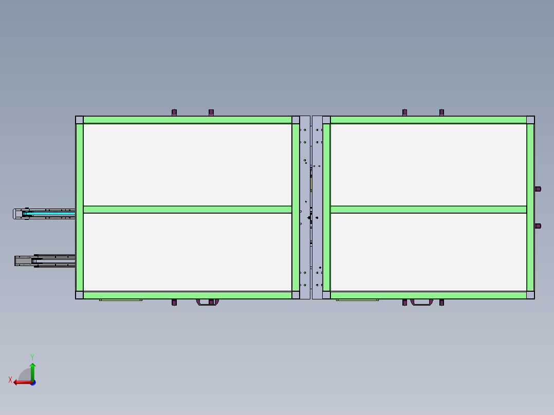 汽车链接器折弯裁切后视图