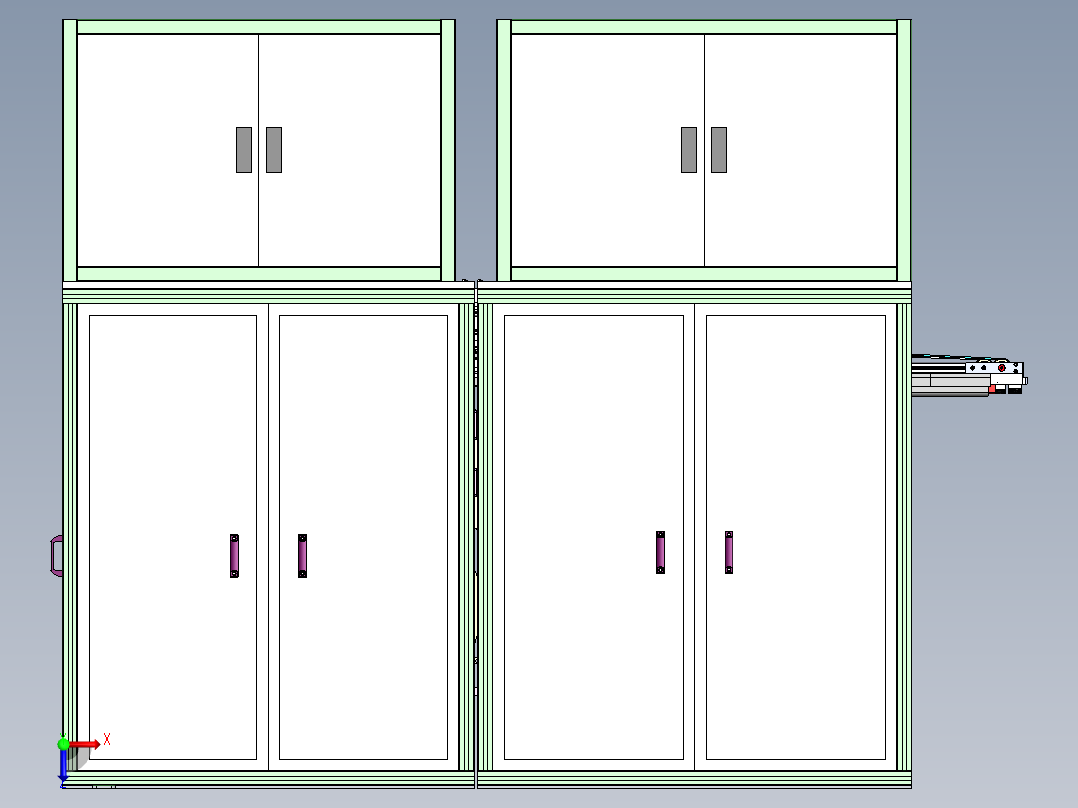 汽车链接器折弯裁切俯视图
