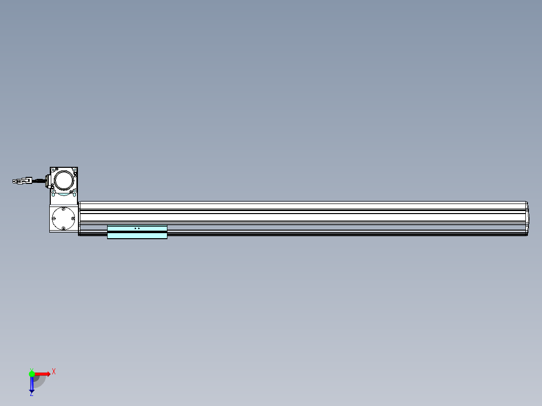 威洛博VBF同步带传动一般环境VBF14-L45-S750-BLD-ZP40-C3俯视图