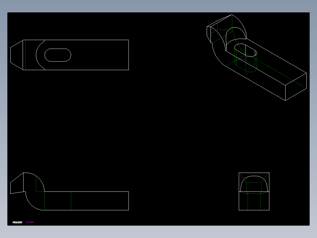 壓板2316(A)-2D多系列多零件图纸模型