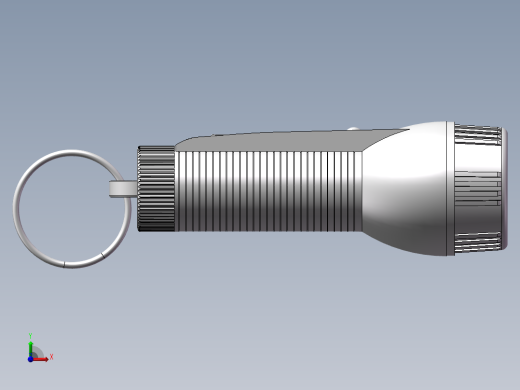 一个手电筒的3d前视缩略图