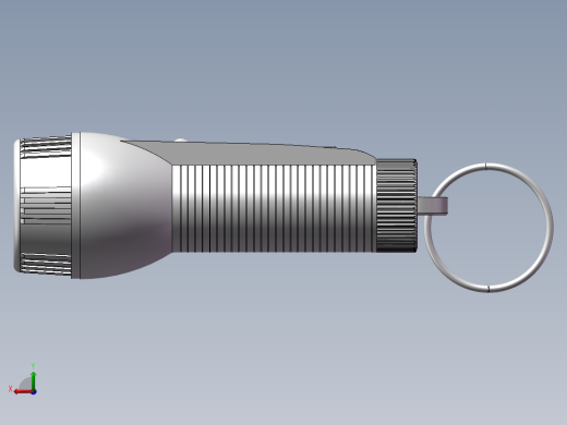 一个手电筒的3d后视缩略图