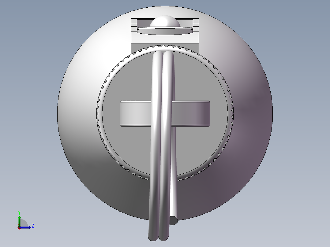 一个手电筒的3d左视图