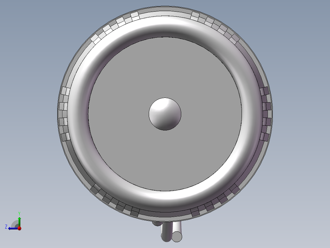 一个手电筒的3d右视图