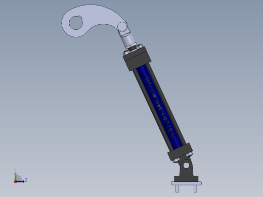 液压缸左视缩略图
