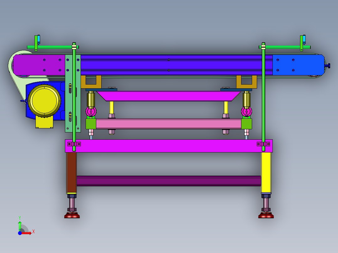 大量程检重秤选别机前视图